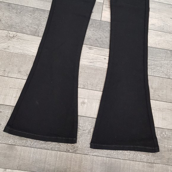 Free People Moondance Jumpsuit Small UK 10 Black One Piece We The Free Bootcut - Picture 4 of 15